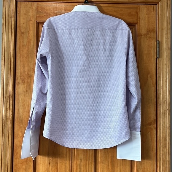 Purple Button Up Cuff Link Dress Shirt - Picture 6 of 6